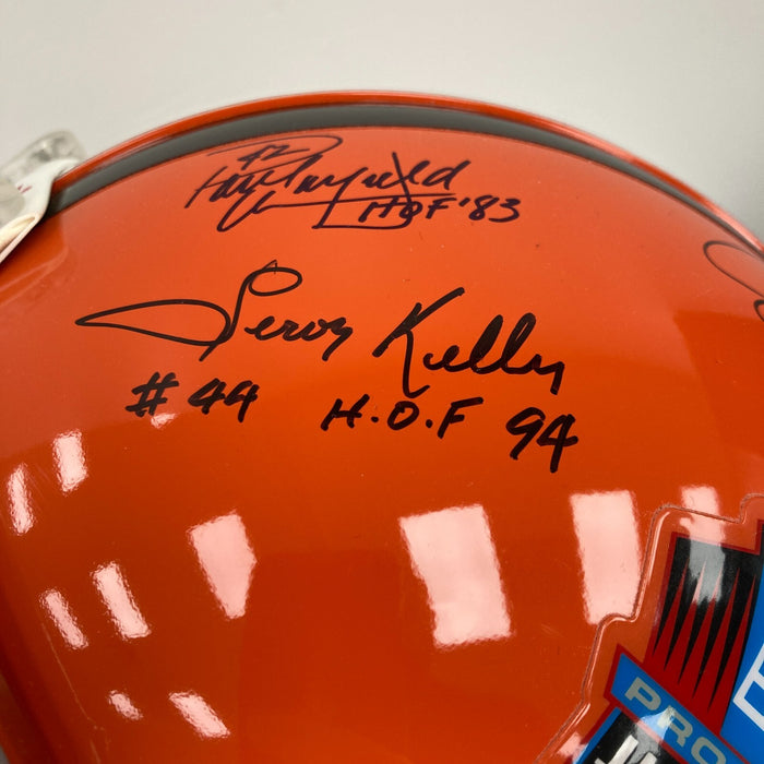 Jim Brown Cleveland Browns Hall Of Fame Legends Signed Full Size Helmet JSA COA