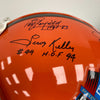 Jim Brown Cleveland Browns Hall Of Fame Legends Signed Full Size Helmet JSA COA