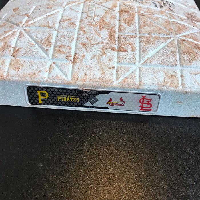 Aledmys Diaz Debut First Game Of Career Game Used Base Signed Inscribed JSA COA