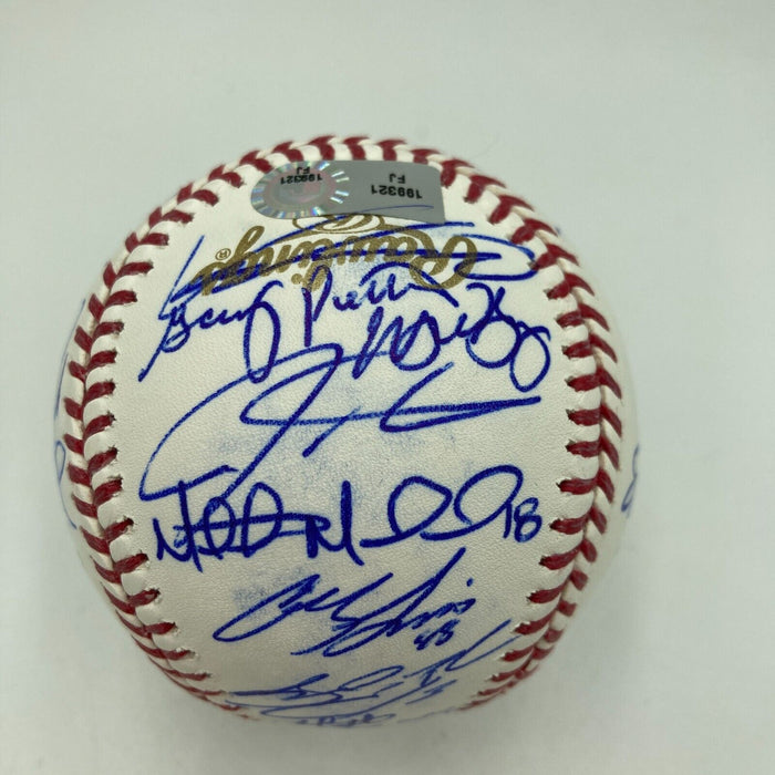 2010 Texas Rangers AL Champs Team Signed World Series Baseball MLB Authentic