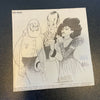 Al Hirschfeld Signed Autographed Photo Caricaturist With JSA COA
