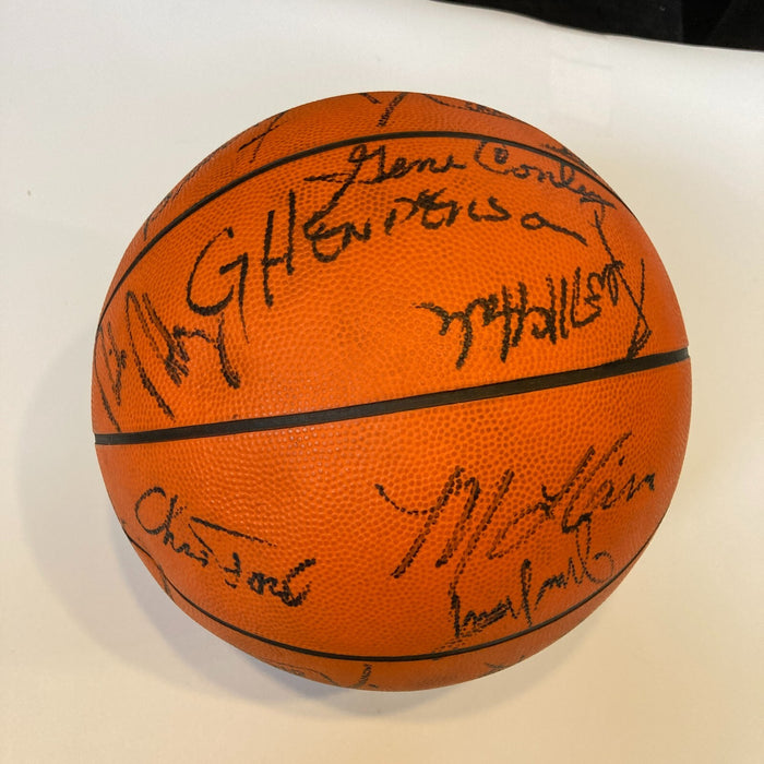 Chuck Cooper Boston Celtics HOF Legends Signed Basketball 28 Sigs PSA DNA Rare!