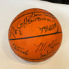 Chuck Cooper Boston Celtics HOF Legends Signed Basketball 28 Sigs PSA DNA Rare!