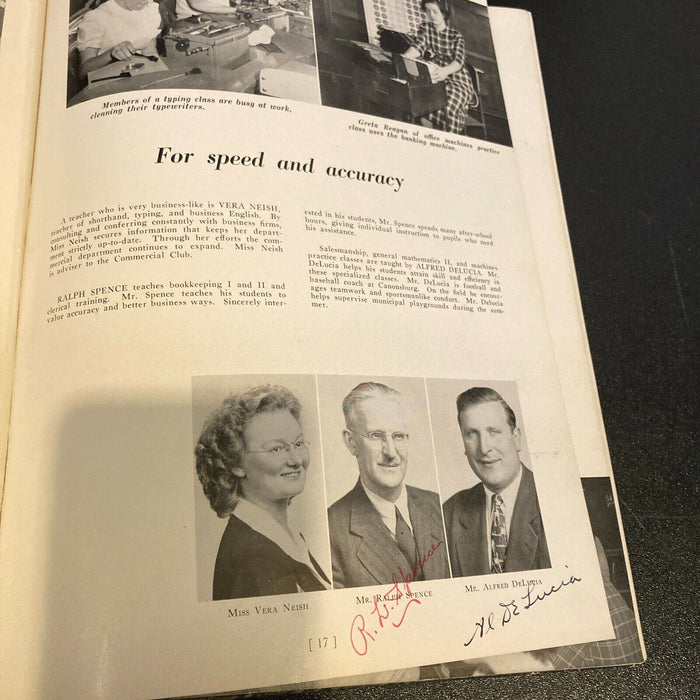 Bobby Vinton Signed Original 1951 Canon Log High School Yearbook Many Signature