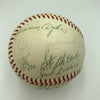 Pie Traynor Lefty Grove Joe Dimaggio Hall Of Fame Multi Signed Baseball JSA