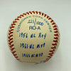 Frank Robinson Signed Heavily Inscribed Career STAT Baseball Reggie Jackson COA