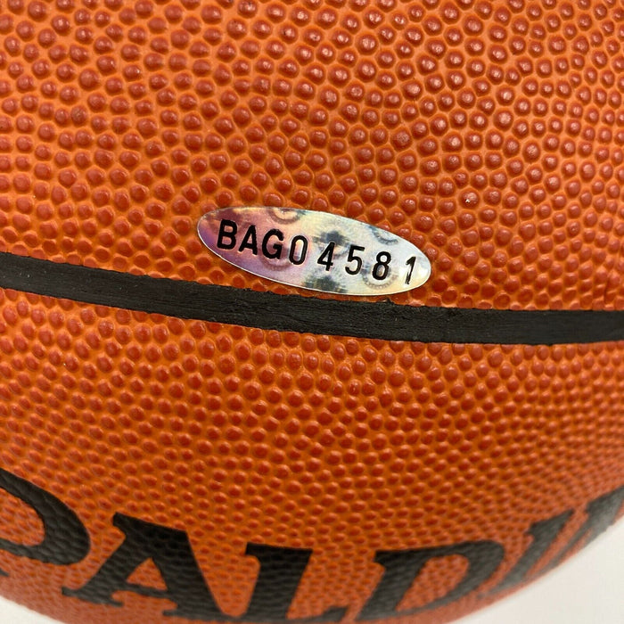 Kobe Bryant Signed Spalding Official Game Basketball Silver Ink Upper Deck UDA