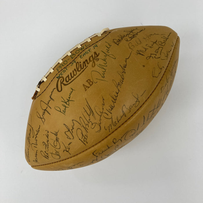 1965 Pro Bowl Team Signed Football 35 Sigs With Jim Brown JSA COA