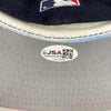 Bob Feller HOF 1962  Signed Cleveland Indians Baseball Hat Cap JSA COA