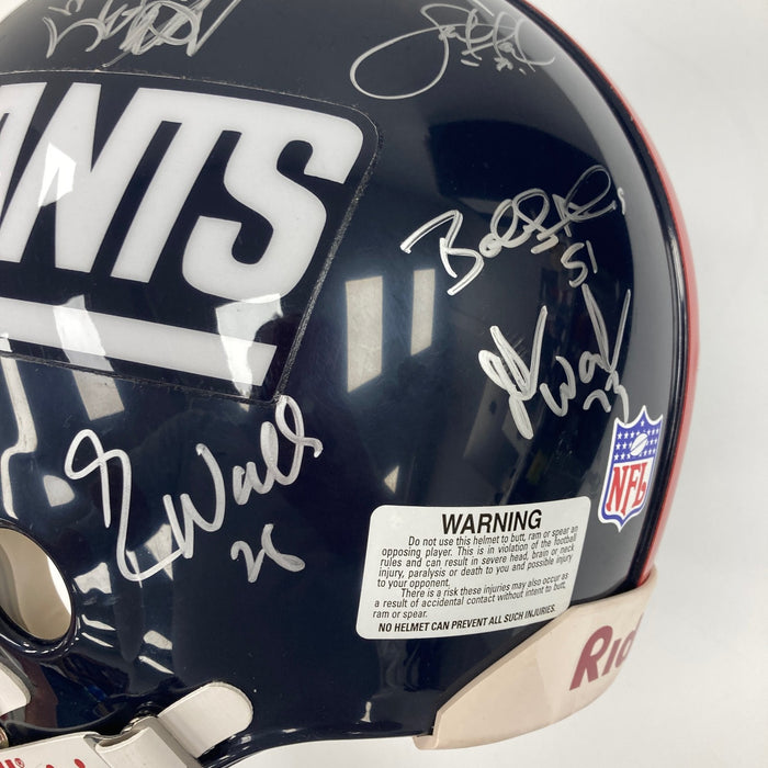 1990 New York Giants Super Bowl Champs Team Signed Full Size Helmet JSA Steiner