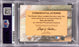 2001 Fleer Showcase Sweet Sigs Lumber Willie Mays Signed Bat Card PSA Auto 9