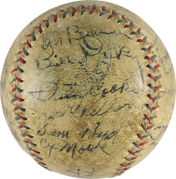 Babe Ruth & Lou Gehrig 1934 New York Yankees Team Signed Baseball PSA DNA COA