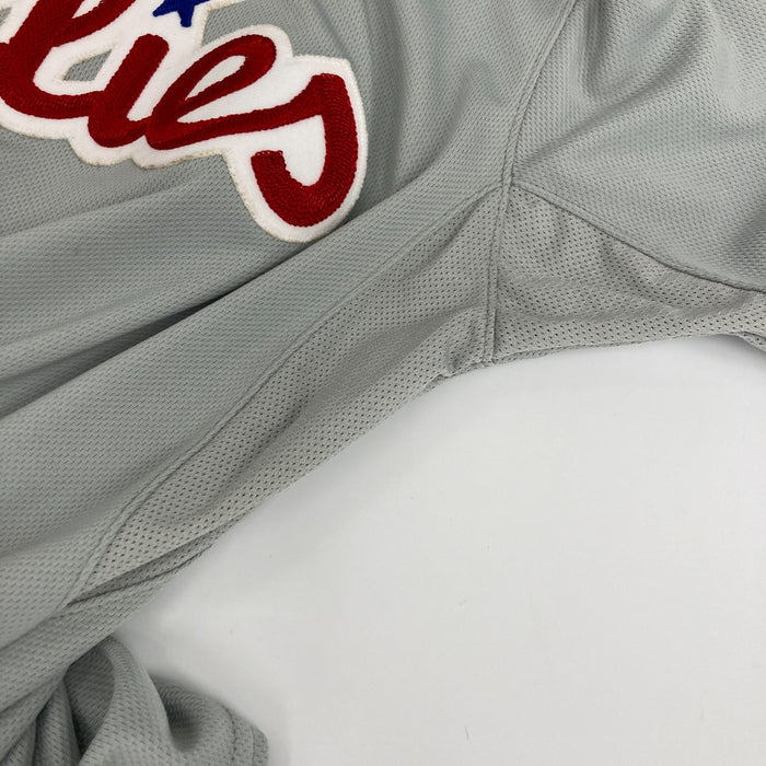 Larry Bowa 2015 Philadelphia Phillies Game Issued Jersey MLB Authentic Hologram