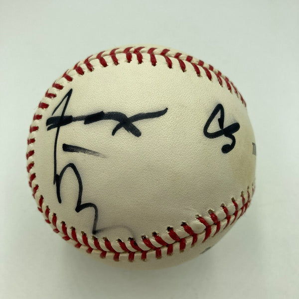 Linkin Park Band Signed Baseball 6 Signatures With Chester Bennington JSA COA