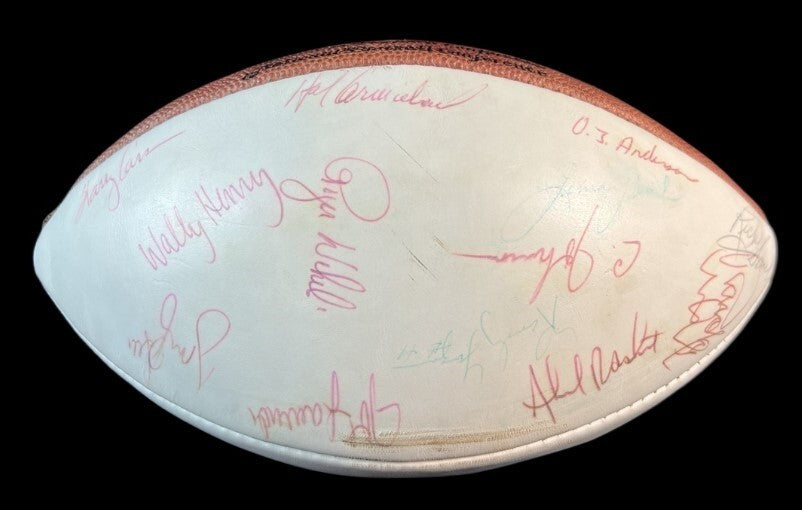 1980 NFL Pro Bowl Team Signed Wilson Official Football 30+ Sigs JSA COA