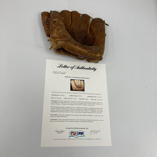 Nellie Foxx 1961 Game Used Baseball Glove PSA DNA COA RARE