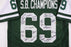 1969 New York Jets Super Bowl Champs Team Signed Jersey Joe Namath PSA DNA COA