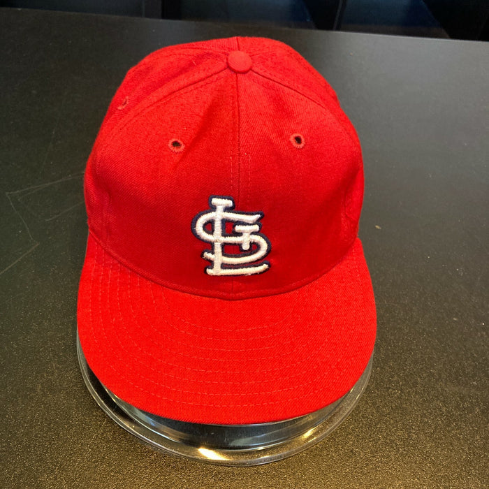 Ken Oberkfell 1983 Signed Game Used St. Louis Cardinals Baseball Hat JSA COA