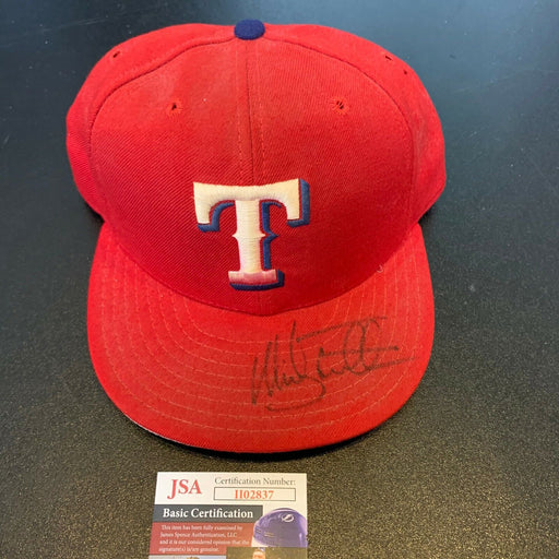 Mickey Tettleton Signed Game Used Texas Rangers Baseball Hat Cap With JSA COA