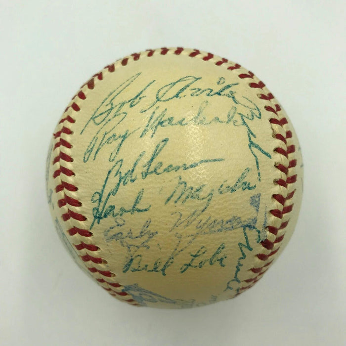 Beautiful 1949 Cleveland Indians Team Signed American League Baseball