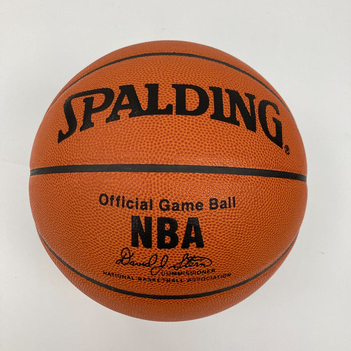 Dennis Rodman Signed Spalding NBA Game Issued Chicago Bulls Basketball JSA COA