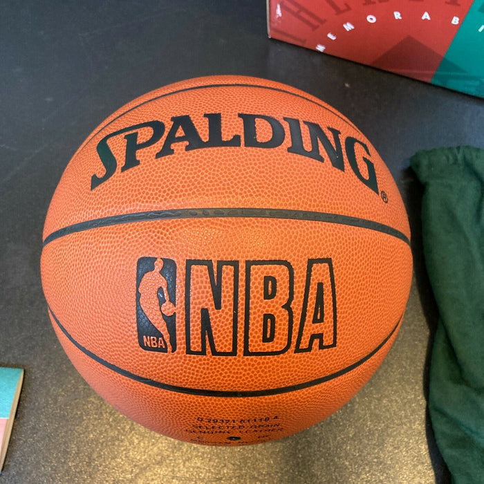 Yao Ming Signed Spalding Official NBA Game Basketball UDA Upper Deck COA & Box