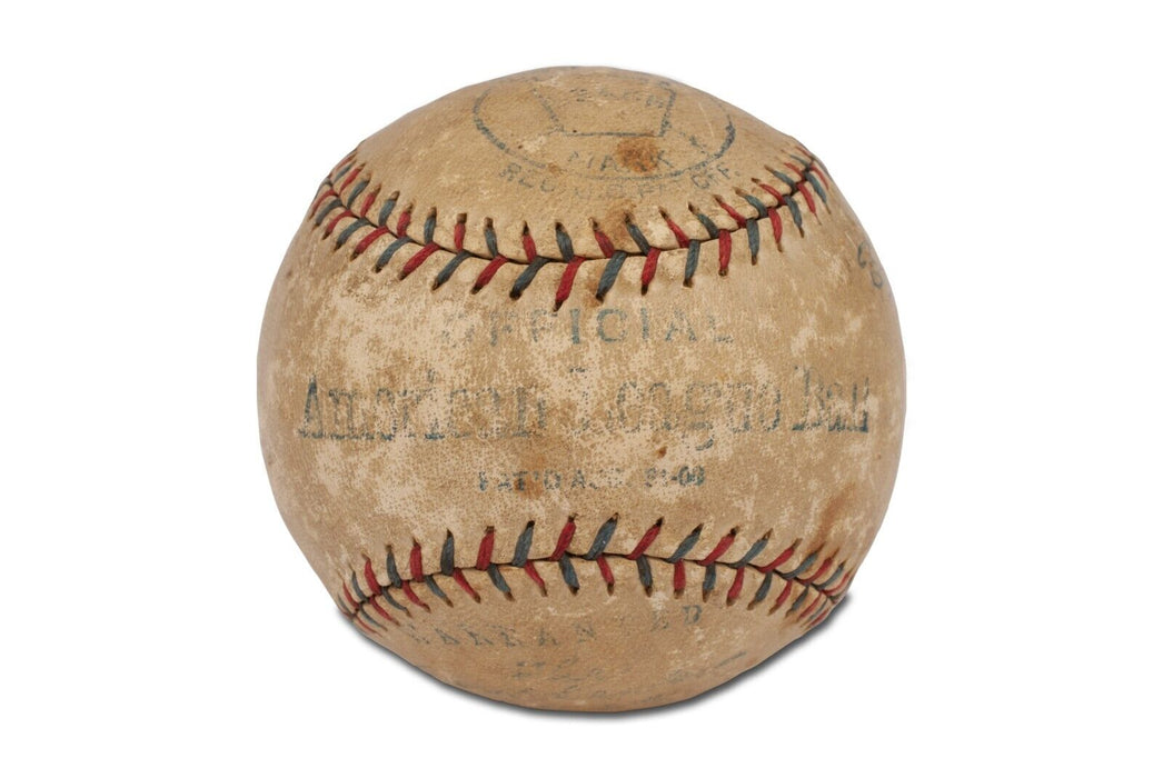 Walter Johnson Single Signed 1921 Official American League Baseball JSA & BAS