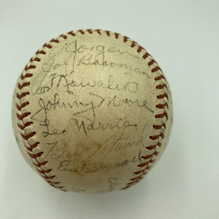 Chuck Klein 1936 Philadelphia Phillies Team Signed National League Baseball JSA