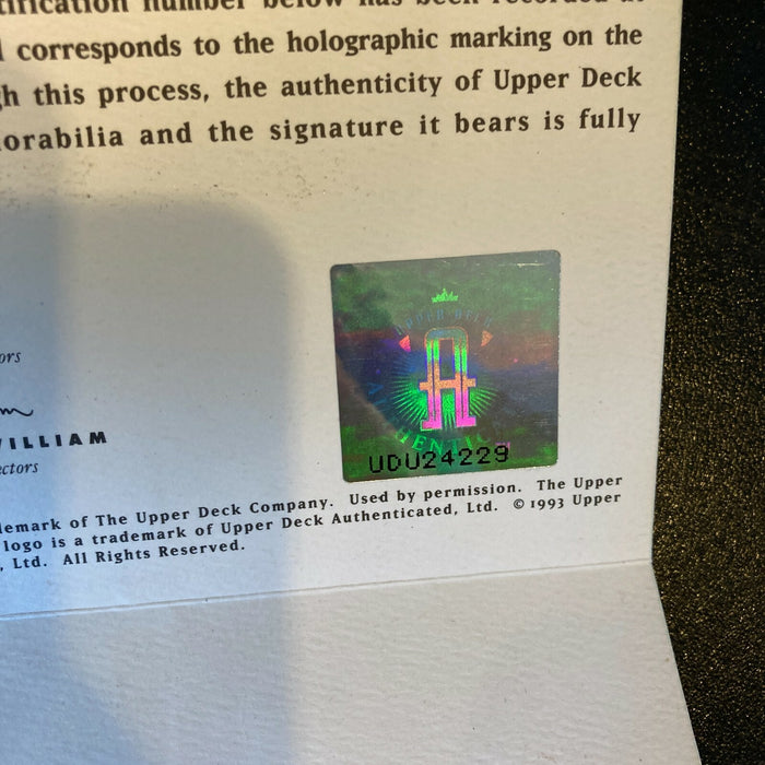 1986-87 Los Angeles Lakers NBA Champs Team Signed Basketball UDA Upper Deck COA