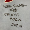 Steve Carlton Signed Heavily Inscribed STATS Philadelphia Phillies Jersey