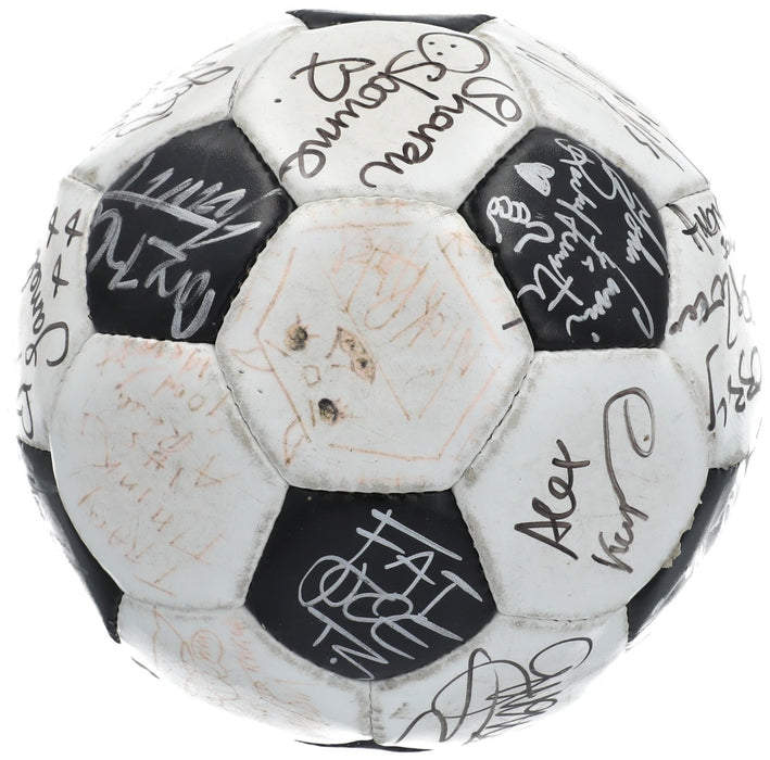 Donald Trump & Kanye West Celebrity Multi Signed Soccer Ball 30+ Sigs JSA COA