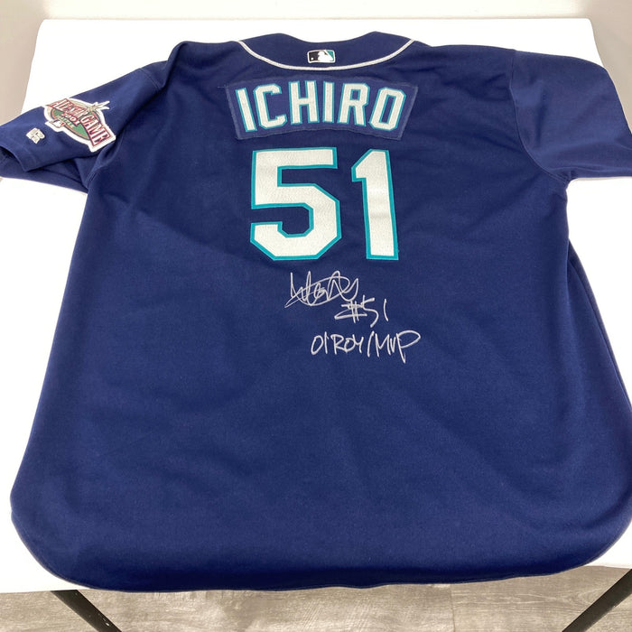 Ichiro Suzuki Signed Rookie Season Game Used 2001 Seattle Mariners Jersey MEARS