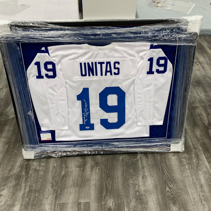 Johnny Unitas "Quarterback Of Century" Signed Baltimore Colts Jersey PSA DNA
