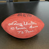 Johnny Unitas 47 Consecutive Games Touchdown Pass Signed Football JSA COA