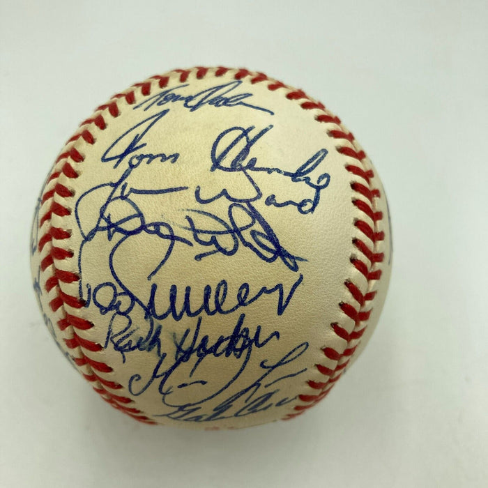 1992 Toronto Blue Jays World Series Champs Team Signed W.S. Baseball JSA COA