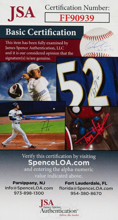 Vince Dimaggio Single Signed Baseball Joe Dimaggio Brother JSA COA