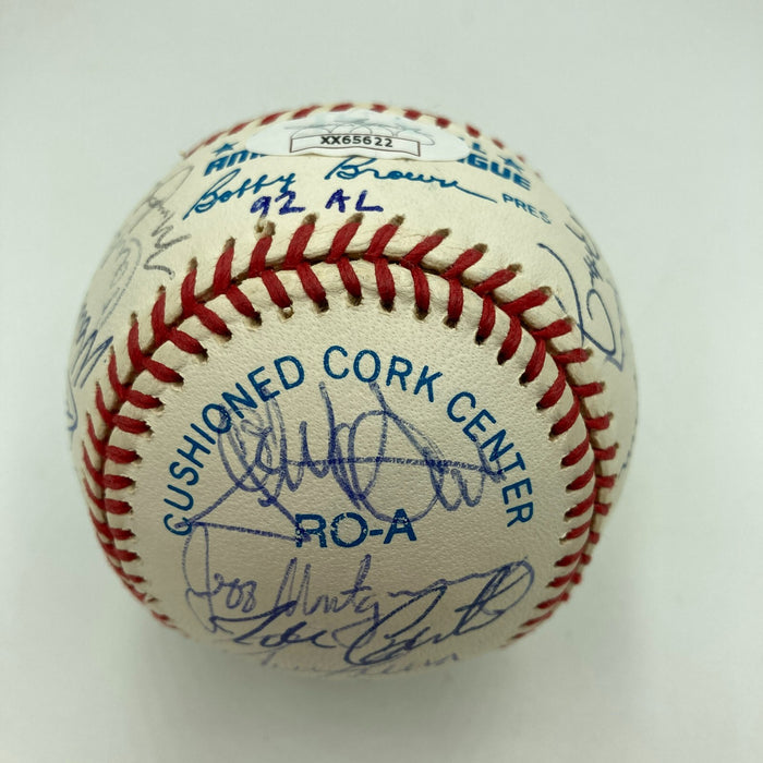 1994 All Star Game Team Signed Baseball Cal Ripken Jr. Kirby Puckett JSA COA