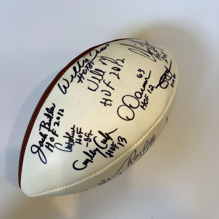 Hall Of Fame Legends Multi Signed Football With 15 Sigs JSA COA