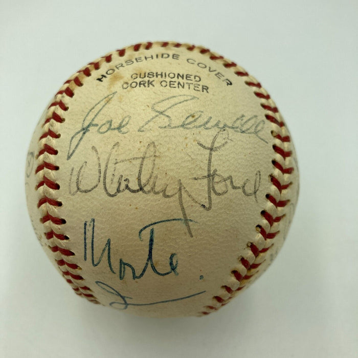 Rube Marquard George Kelly Stan Coveleski HOF Multi Signed Baseball JSA COA