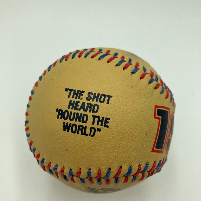 Bobby Thomson Branca Signed Shot Heard 'Round World Spinneybeck Baseball JSA COA