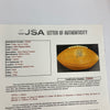 1973 USC Trojans Pac-8 champions Team Signed Football Lynn Swann JSA COA