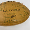 1963 All American Team Signed Football Roger Staubach Gale Sayers Butkus JSA