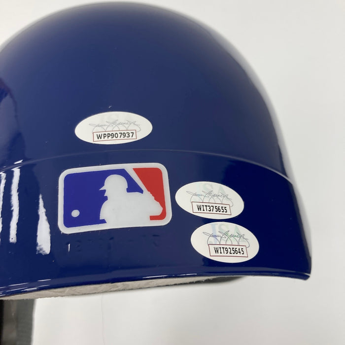 Robin Yount Paul Molitor Milwaukee Brewers HOF Legends Signed Helmet JSA COA
