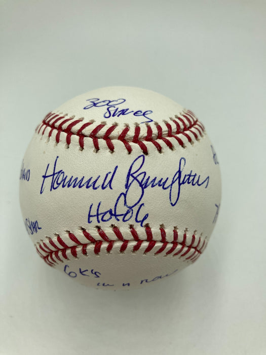 Bruce Sutter Full Name Signed Heavily Inscribed STAT Baseball PSA DNA COA