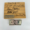 Wilt Chamberlain Magic Johnson Signed Los Angeles Lakers Game Used Floor Beckett