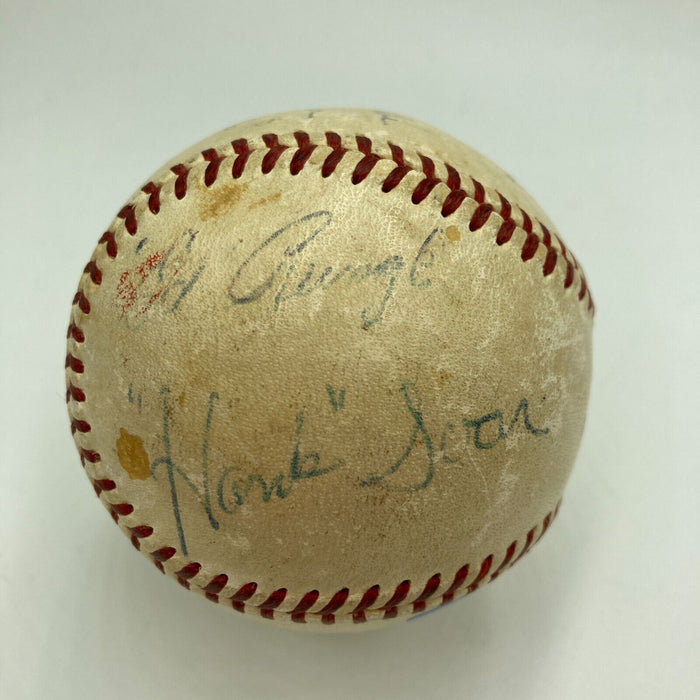 Historic 1956 World Series Don Larsen Perfect Game Signed Game Used Baseball BAS