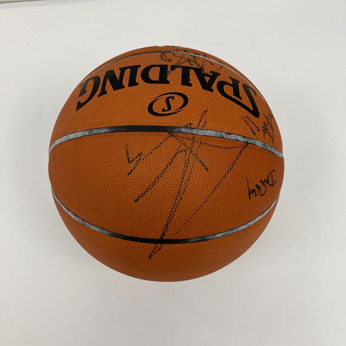 San Antonio Spurs Team Signed Game Used Basketball Tony Parker Ginobili Leonard