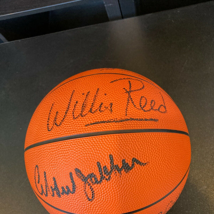 Kareem Abdul-Jabbar George Mikan NBA HOF Greats Signed Basketball With JSA COA