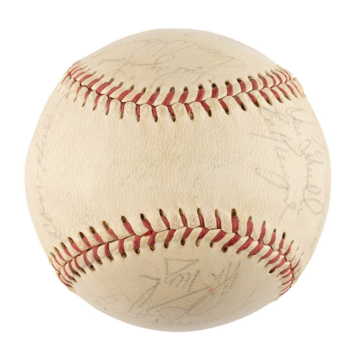 1971 New York Mets Team Signed Baseball Nolan Ryan Tom Seaver  JSA COA