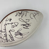 John Elway Franco Harris Brett Favre Hall Of Fame Multi Signed Football JSA